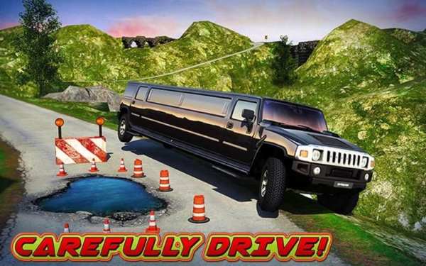 Offroad Hill Limo Driving 3D स्क्रीनशॉट 8