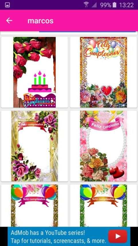 marcos de fotos feliz cumpleaños screenshot 5