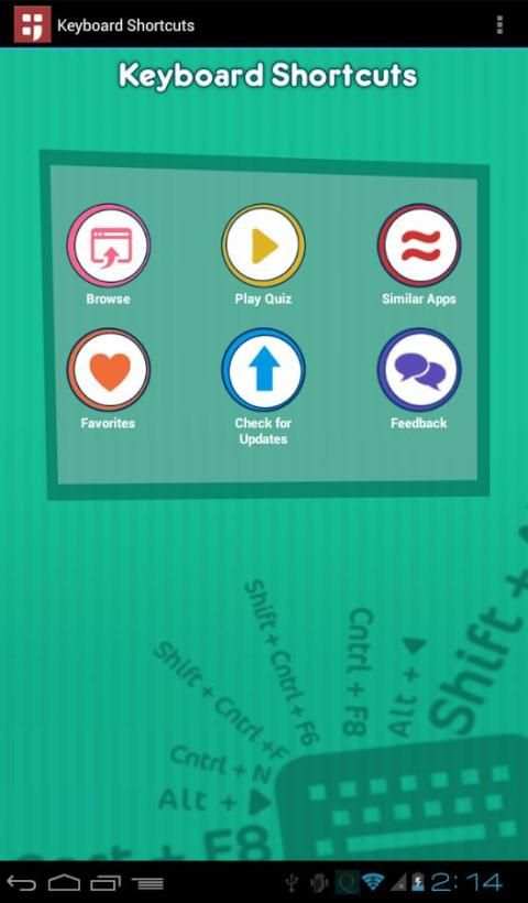 Keyboard Shortcuts Pro स्क्रीनशॉट 5