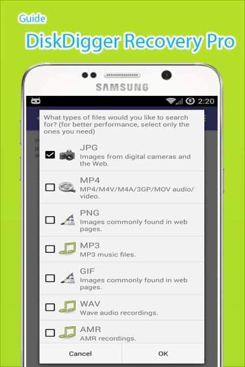 Pro DiskDigger Recovery Tips screenshot 2