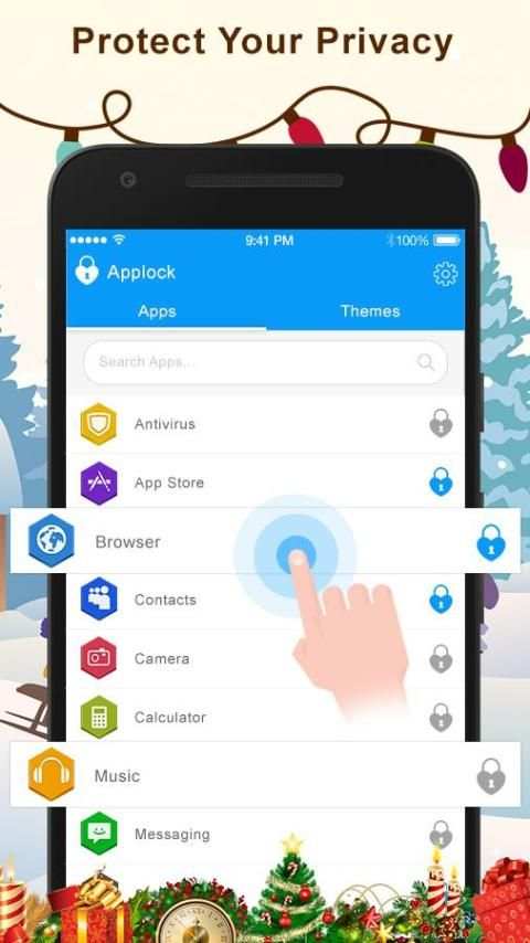 AppLock Protector Christmas screenshot 4