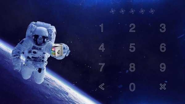 AppLock Live Theme Astronaut – Paid Theme screenshot 1
