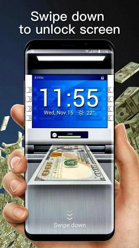 Money & cash lock screen for you screenshot 3