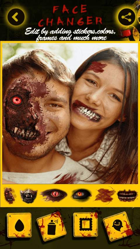 Halloween Face Changer скриншот 2