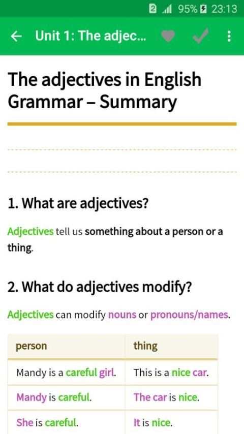 English Grammar and Vocabulary скриншот 5