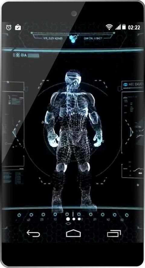 Black Blue Crysis 3D Live WP screenshot 5