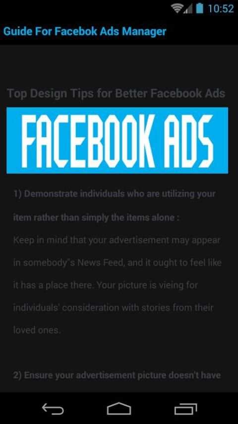 Guide For Facebok Ads Manager screenshot 2