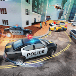 Police Car Driving in City आइकन