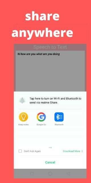 speech to text converter screenshot 1