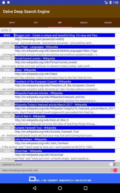 Delve into Search Engines скриншот 1