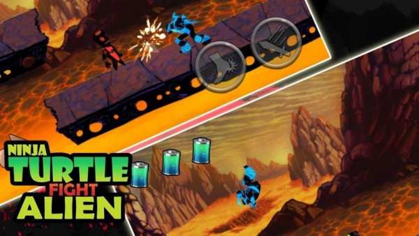 Turtles and Ninja fight Alien screenshot 1