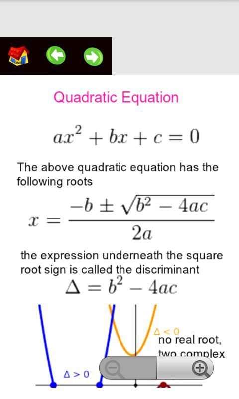 Algebra Useful Formulas स्क्रीनशॉट 9