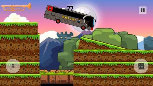 Police Bus Hill Climb स्क्रीनशॉट 2