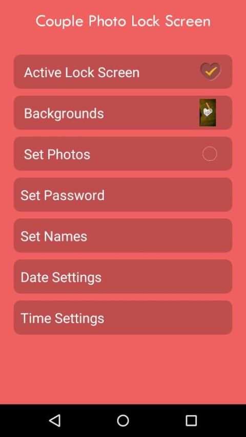 Couple Photo Lock Screen скриншот 7