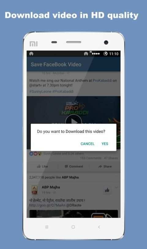 Download Video from Facebook स्क्रीनशॉट 2
