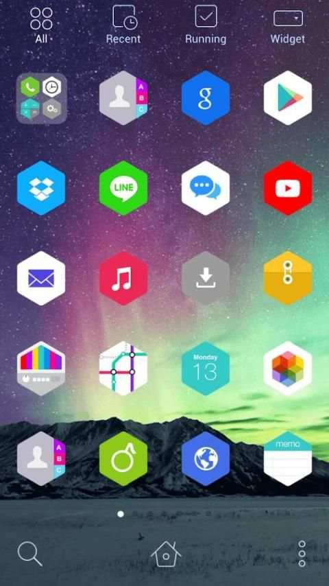 Colora LINE Launcher theme screenshot 2