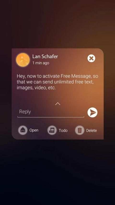 (FREE) GO SMS PRO RANDY THEME screenshot 2