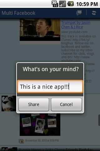 Multi Facebook screenshot 1