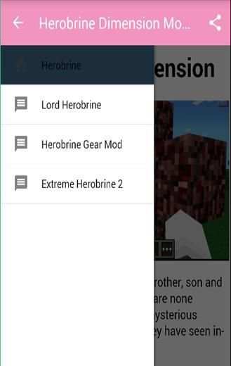 Herobrine Dimension Mod mcpe+ screenshot 2