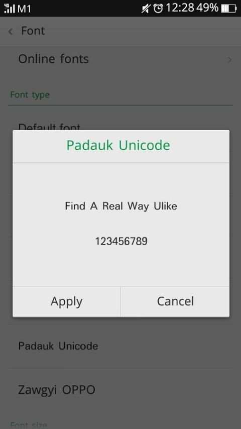 Padauk Unicode скриншот 2