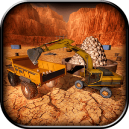 Haul Truck Rocks Transporter أيقونة