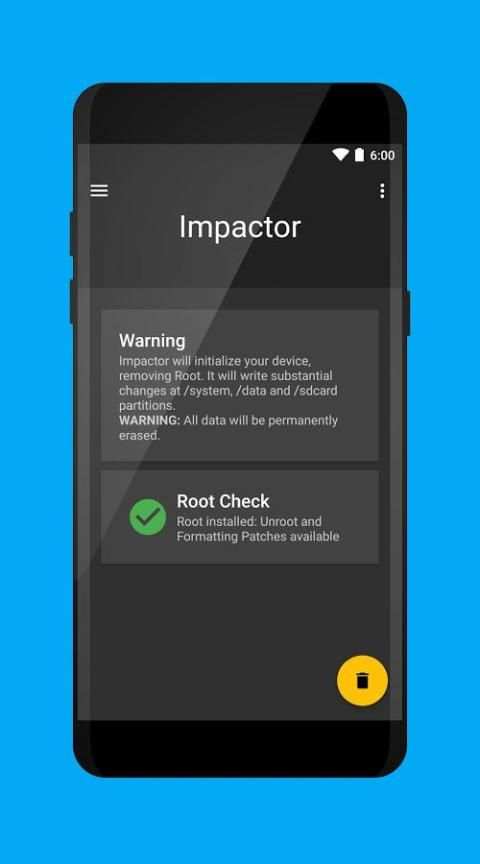 Impactor System Unroot स्क्रीनशॉट 3