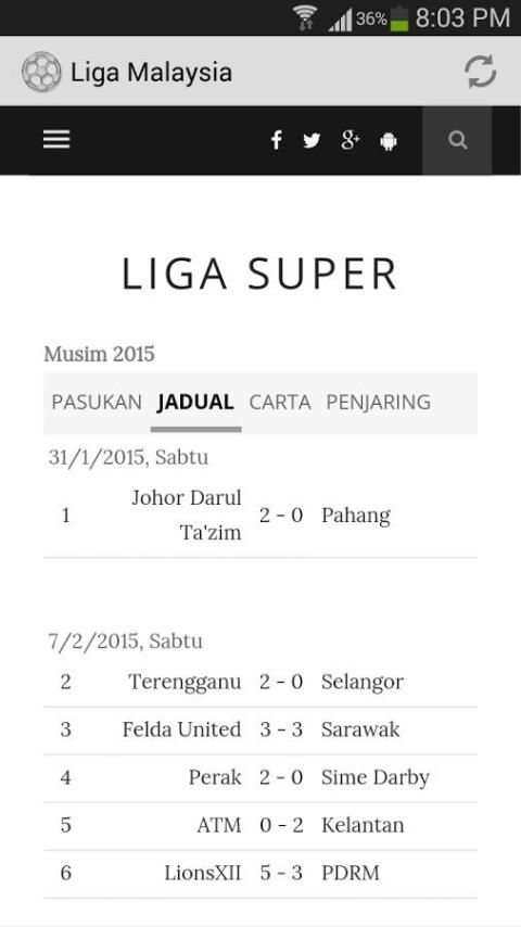 Bola Sepak Liga Malaysia 5 تصوير الشاشة