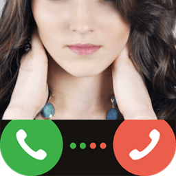 ikon Cute Girl Fake Call App Free