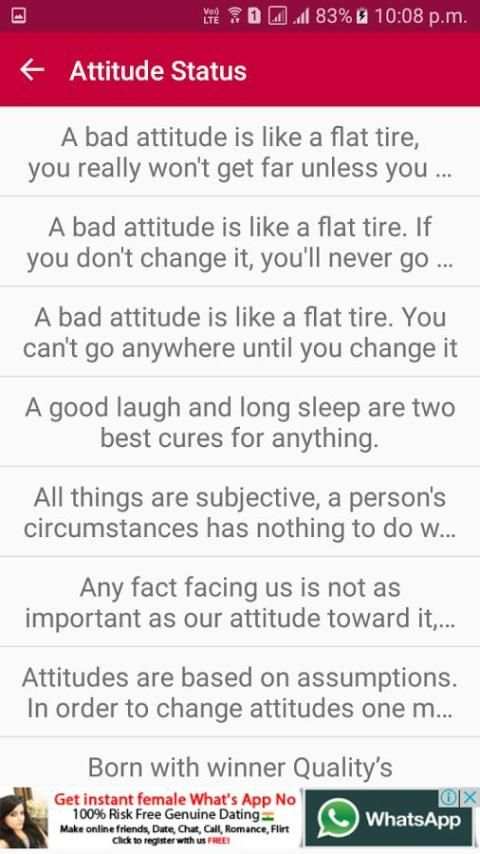Attitude Status 2017 screenshot 4