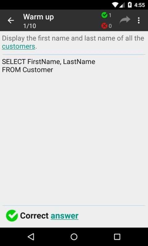 Practice and Learn SQL स्क्रीनशॉट 15