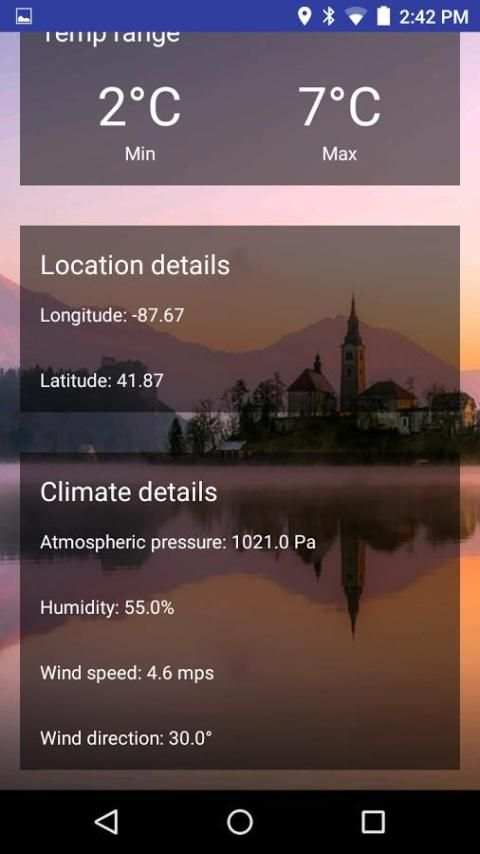 WeatherApp स्क्रीनशॉट 1