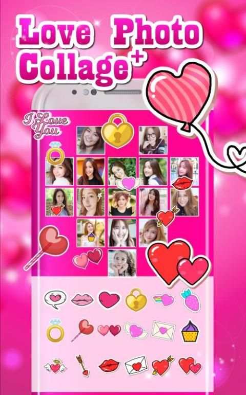 Love Photo Collage Plus скриншот 1