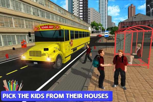 High School Bus Simulator: City Bus Driving screenshot 15