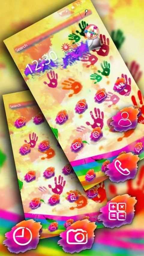 Holi Haiii Colorful Theme screenshot 2