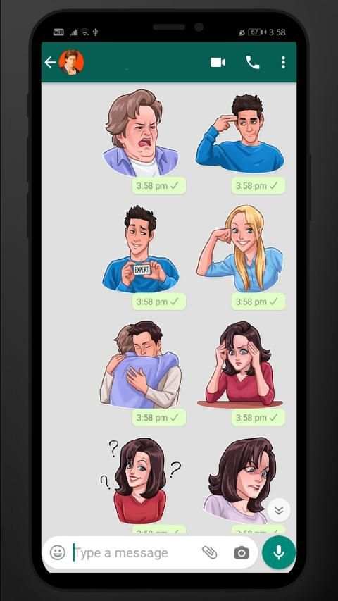 Fan Made Friends TV Show Stickers For WhatsApp screenshot 3