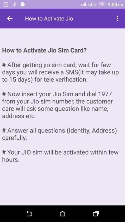 How to get Jio sim स्क्रीनशॉट 3