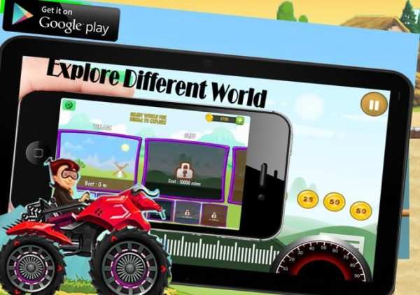 Bheem Monster Car Racing Games скриншот 3