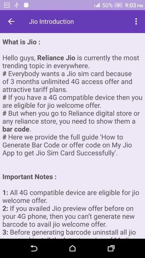 How to get Jio sim स्क्रीनशॉट 4