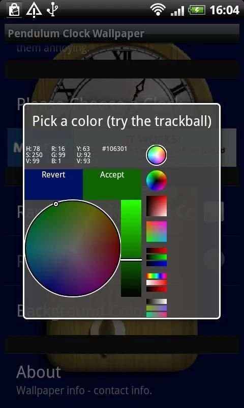 Pendulum Clock LiveWallpaperV2 स्क्रीनशॉट 2