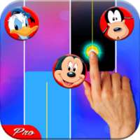 charactrs Disney playing piano