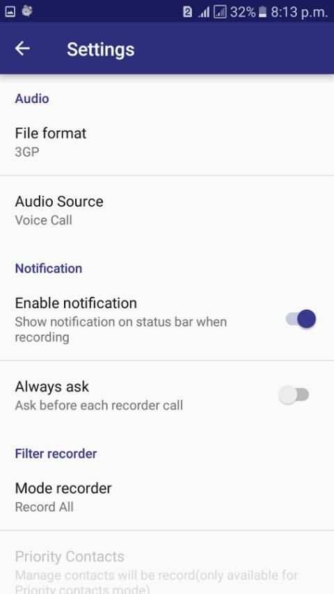 Automatic Call Recorder - Free скриншот 3