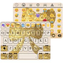 Gold Knot Emoji Keyboard Theme