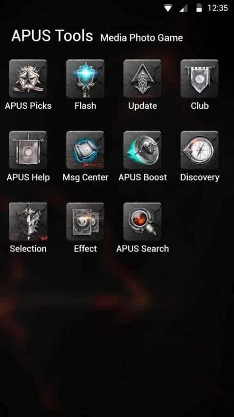 Knight-APUS Launcher theme screenshot 1