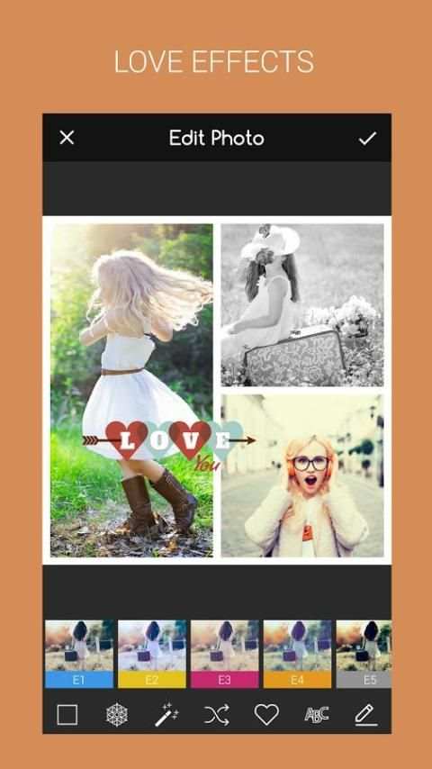 Love Grid: Photo Collage Maker स्क्रीनशॉट 2