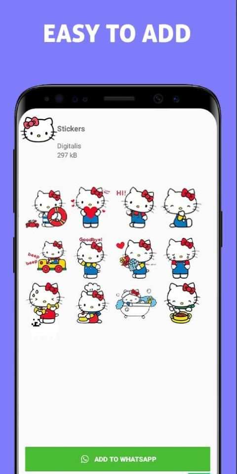 Hello Kitty Sticker For Whatsapp स्क्रीनशॉट 2