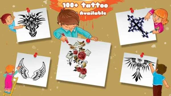 How to Draw Tattoo : Coloring Book Kids Tattoo screenshot 1