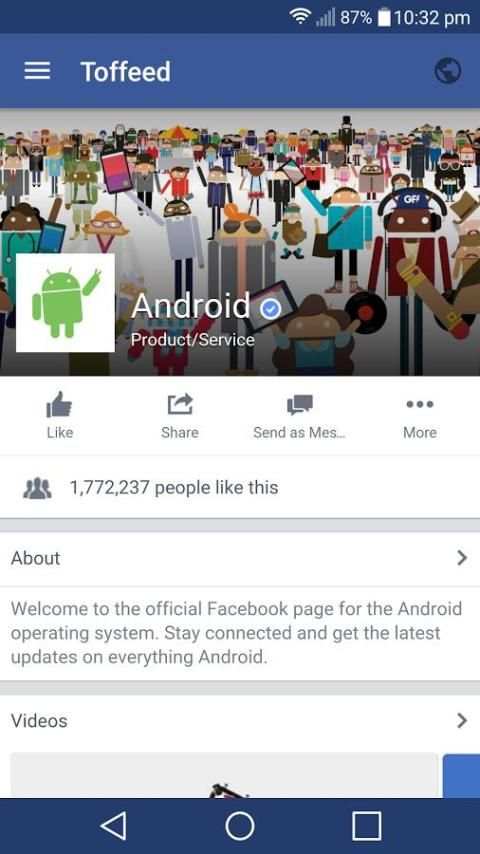 Toffeed for Facebook स्क्रीनशॉट 3