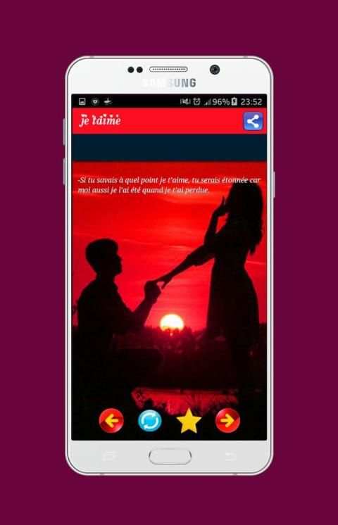 SMS D'amour & Romantique screenshot 4