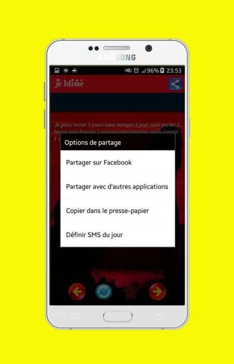 SMS D'amour & Romantique screenshot 1