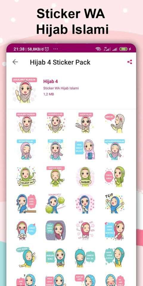 Sticker WA Hijab Islami screenshot 3
